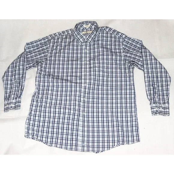 Onward Reserve‎ Classic Fit Men's Long Sleeve Button Down Plaid Shirt Size XL